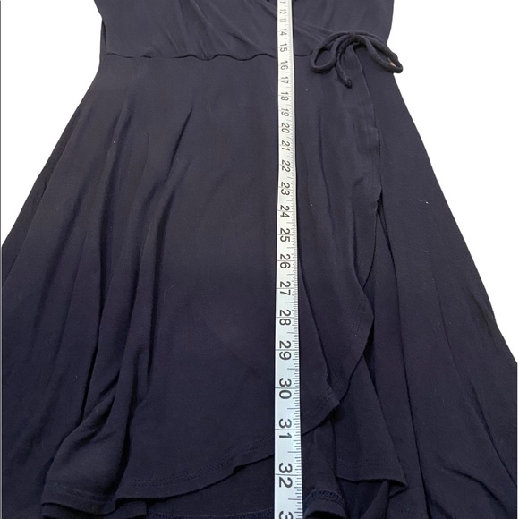 Dolla Coster Navy Blue Wrap Dress With Accentuated Waist Line and Tie. Women’s M - Picture 6 of 8